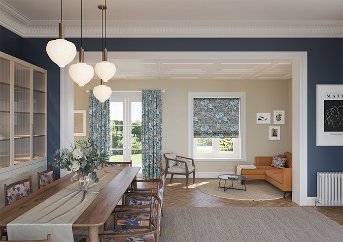 Paloma, Indigo - Twist&Fit Roman Blind - Image 8